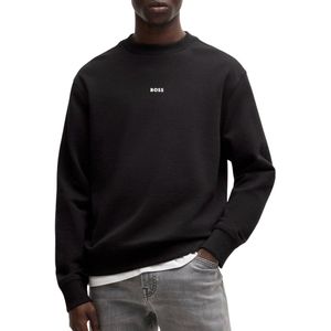 Hugo Boss - Crewneck Sweatshirt - Zwart - Katoenmix