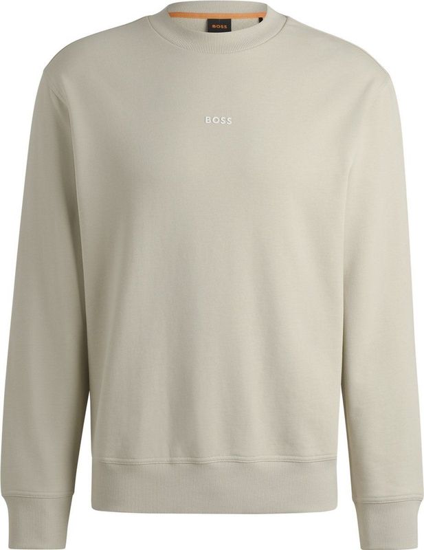 BOSS Pullover WeSmallcrew Ecru - Heren - Pullovers