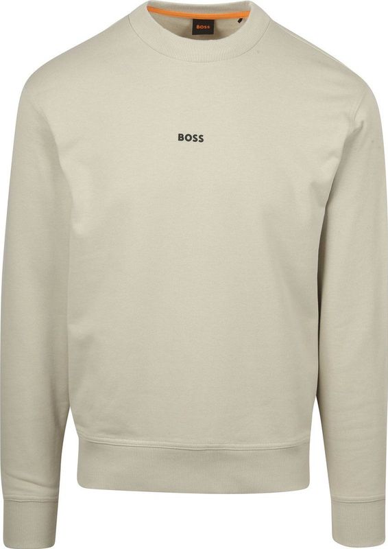 BOSS Pullover WeSmallcrew Ecru - Größe XXL