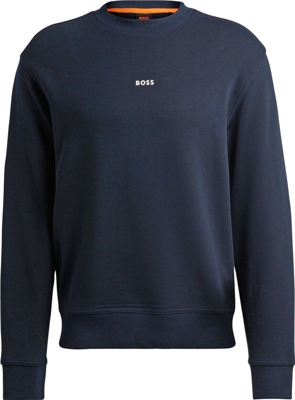 Hugo Boss - Herenpull - Blauw - Wol/Polyacryl