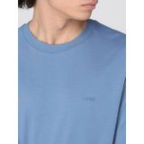 BOSS Black - T-shirt - Blauw - Katoen - Regular Fit