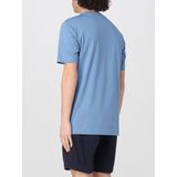 BOSS Black - T-shirt - Blauw - Katoen - Regular Fit