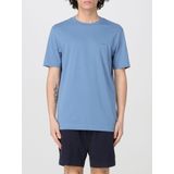 BOSS Black - T-shirt - Blauw - Katoen - Regular Fit