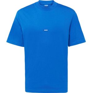 Hugo - Logo T-Shirt - Heren - Blauw - Katoen - Regular Fit