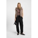 Hugo - Dames Broeken - Zwart - Katoen - Cargo Broek met Relaxte Pasvorm