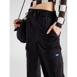Hugo - Dames Broeken - Zwart - Katoen - Cargo Broek met Relaxte Pasvorm