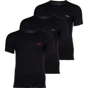 HUGO T-shirts regular fit (3-pack) - heren T-shirts O-hals - groen - wit - zwart