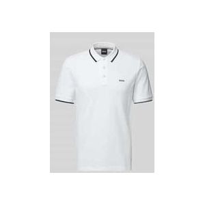 BOSS Parlay regular fit polo - pique - natuurlijk beige
