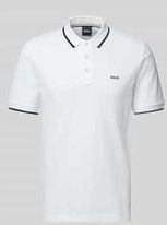 BOSS Parlay regular fit polo - pique - natuurlijk beige