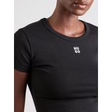 HUGO - Delanor - T-shirt - Zwart/Wit - Slanke Pasvorm