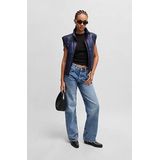 HUGO - Top - Zwart - Jersey - Mouwloos, Slanke Pasvorm