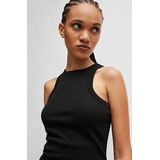 HUGO - Top - Zwart - Jersey - Mouwloos, Slanke Pasvorm