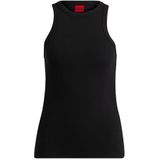 HUGO - Top - Zwart - Jersey - Mouwloos, Slanke Pasvorm