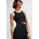 Himia Broek - Effen, Wide Leg, High Waist, Lang