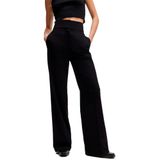 Himia Broek - Effen, Wide Leg, High Waist, Lang