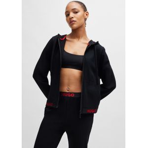 HUGO - Relaxed-fit - Hoodie - Katoenmix - Met Logotailleband