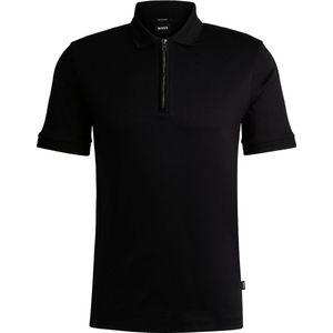 BOSS - Palston - Polo - Zwart - Pique - Korte Mouwen