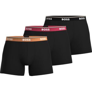 Slips - Zwart - Oranje - Roze - 95% Katoen - 5% Elastaan - Drie Stuks