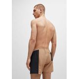 HUGO BOSS Beach Ball Set, heren zwembroek, tafeltennis set en tas, beige met zwart