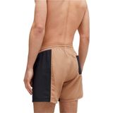 HUGO BOSS Beach Ball Set, heren zwembroek, tafeltennis set en tas, beige met zwart