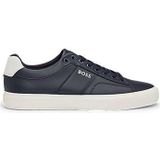 Hugo Boss Blauw Leren Aiden Sneaker