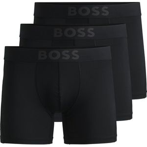 Hugo Boss heren BOSS active microfiber 3P long boxers zwart
