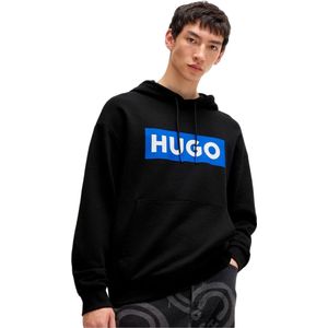 HUGO - Nalves - Hoodie - Blauw - Katoen