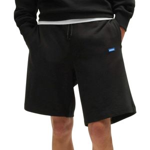 HUGO Menswear - Short - Katoenen Sweatstof - Met Trekkoord - Blauw Logolabel