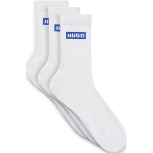 HUGO - Enkelsokken - Blauw - Katoenmix - 3 Paar