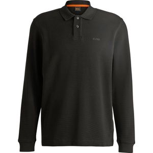 BOSS Petempestolong Long Sleeve Polo Zwart - Heren - Longsleeve polo