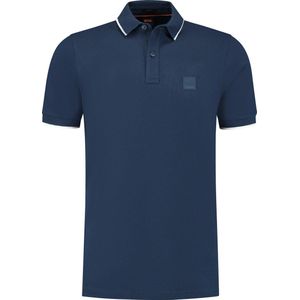 BOSS Orange Passertip Heren Poloshirt met Korte Mouwen en Tipped Collar