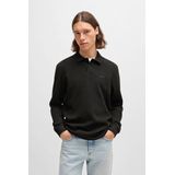 BOSS Petempestolong Long Sleeve Polo Zwart - Heren - Longsleeve polo