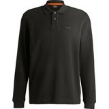 BOSS Petempestolong Long Sleeve Polo Zwart - Heren - Longsleeve polo