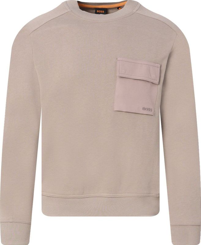 Hugo Boss - Sweatshirt - Beige - 100% Katoen