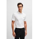 BOSS Parris regular fit heren polo - pique - wit