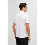 BOSS Parris regular fit heren polo - pique - wit