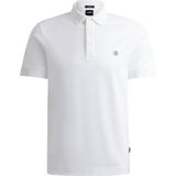 BOSS Parris regular fit heren polo - pique - wit