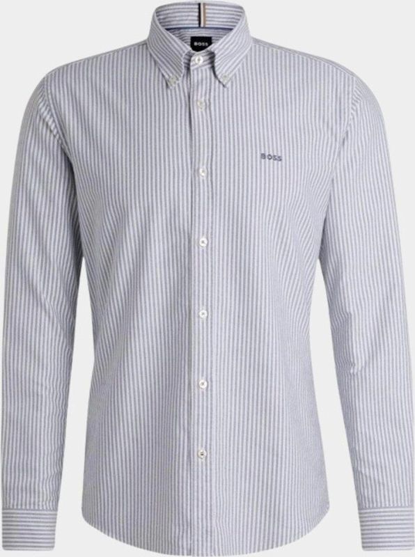 BOSS - H-ROAN-BD-E-C1-243 - Casual Hemd - Blauw - Lange Mouw