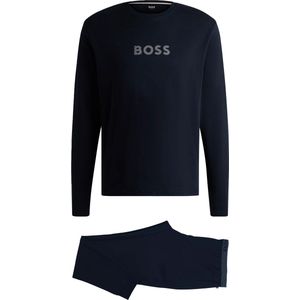Boss - Gift Long Set - Pyjama - Blauw - Katoen
