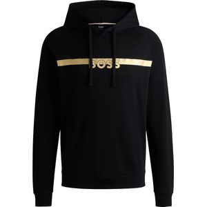 BOSS - Authentic Hoodie - Heren Lounge Trui - Zwart