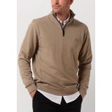 BOSS ORANGE Zetrust 10234591 01 Truien & Vesten Heren - Sweater - Hoodie - Vest- Taupe