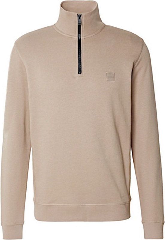 BOSS ORANGE Zetrust 10234591 01 Truien & Vesten Heren - Sweater - Hoodie - Vest- Taupe