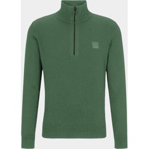 BOSS Kanobix Half Zip Trui Groen - Heren - Schipperstrui