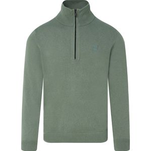 BOSS Kanobix Half Zip Trui Groen - Heren - Schipperstrui