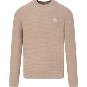 BOSS Trui Anion Taupe - Heren - Pullovers