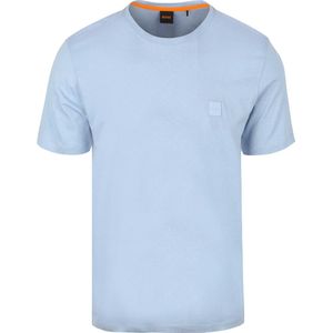 Hugo Boss - T-shirt - Blauw - 100% Katoen - Regular-Fit