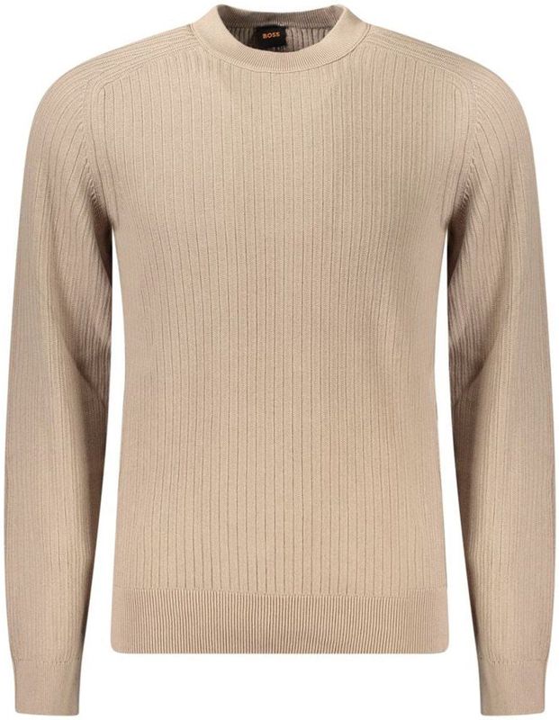 Hugo Boss - Crew Neck - Trui - Beige - 100% Katoen