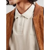 BOSS Petempestolong Long Sleeve Polo Beige - Heren - Longsleeve polo
