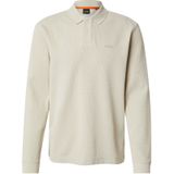 BOSS Petempestolong Long Sleeve Polo Beige - Heren - Longsleeve polo