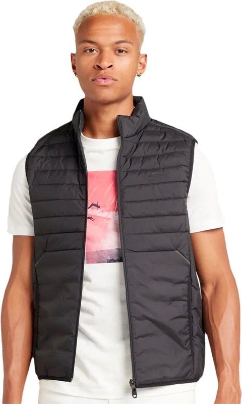 BOSS - Bodywarmer - Marineblauw - 100% Polyester - Regular-Fit